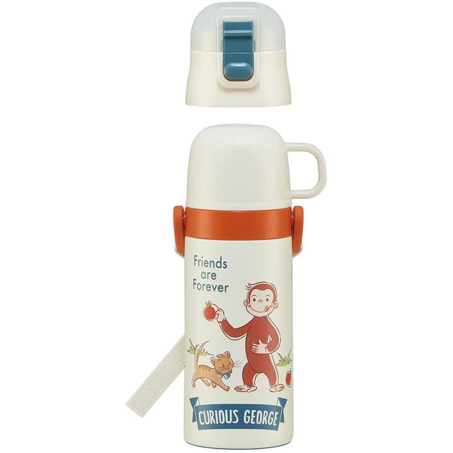 スケーター SKATER 子供用 超軽量 2WAY ステンレス 水筒 ストロー