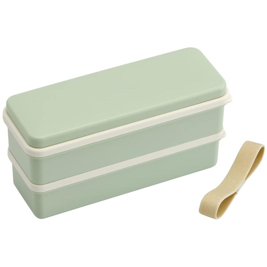 スケーター SKATER 弁当箱 くすみグリーン 630ml 2段 シリコン製 スケーター SKATER 弁当箱 くすみグリーン 630ml 2段 シリコン製