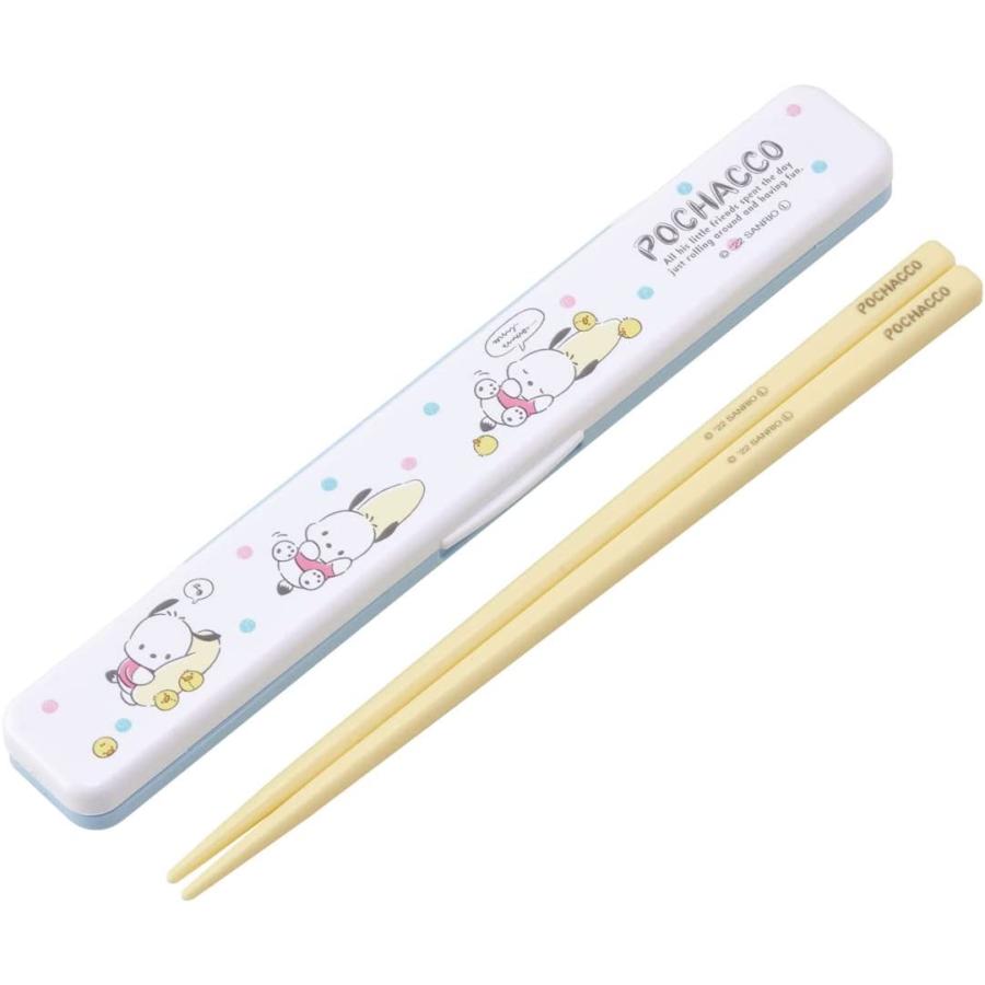 SKATER スケーター 箸 箸箱 セット ポチャッコ のんびり 18cm 抗菌 大人用 日本製 ABC3AG-A (プレゼント 入学特集 入園準備 入学準備 保育園 幼稚園 小学校) | スケーター