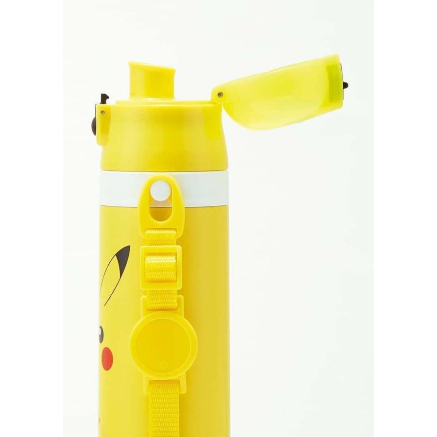 SKATER スケーター 水筒 ワンプッシュダイレクトボトル 470ml 超軽量 女の子 キャラクター 子供 直飲み 635014 ピカチュウフェイス23 (プレゼント 入園祝い) | スケーター | 05