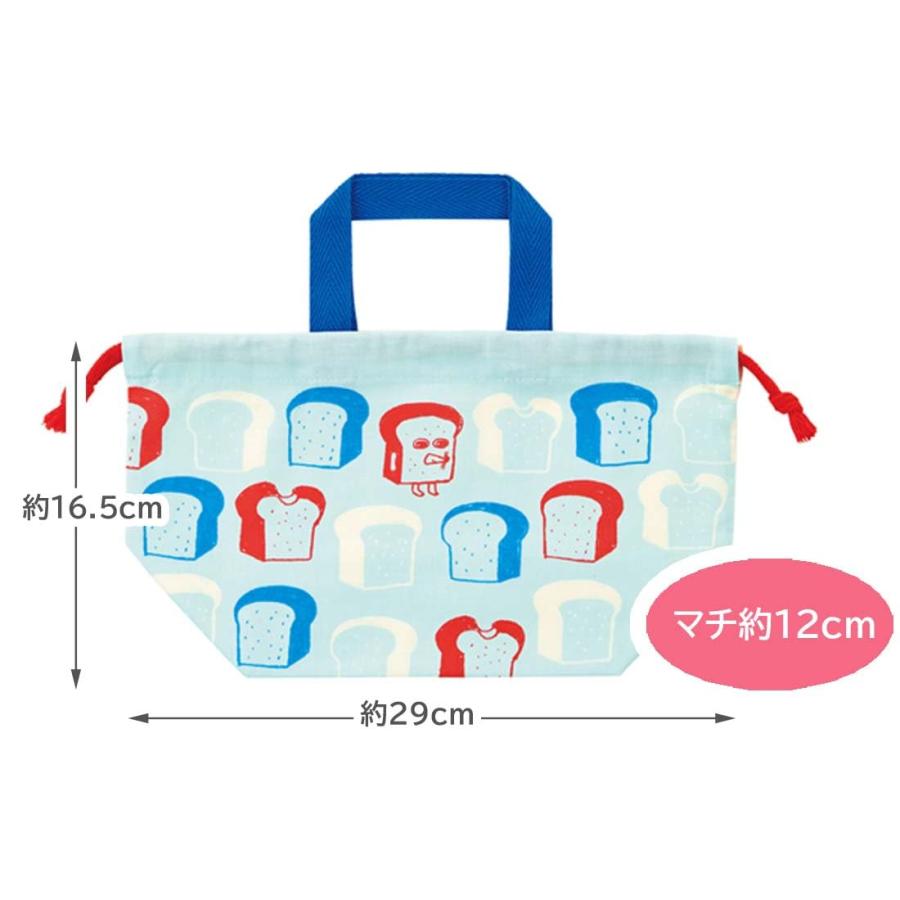 SKATER スケーター パンどろぼう KB7 ランチ巾着 (プレゼント 入園祝い 入学祝い 入園準備 保育園 小学校 子供 小学生 かわいい おしゃれ お返し) | スケーター | 03