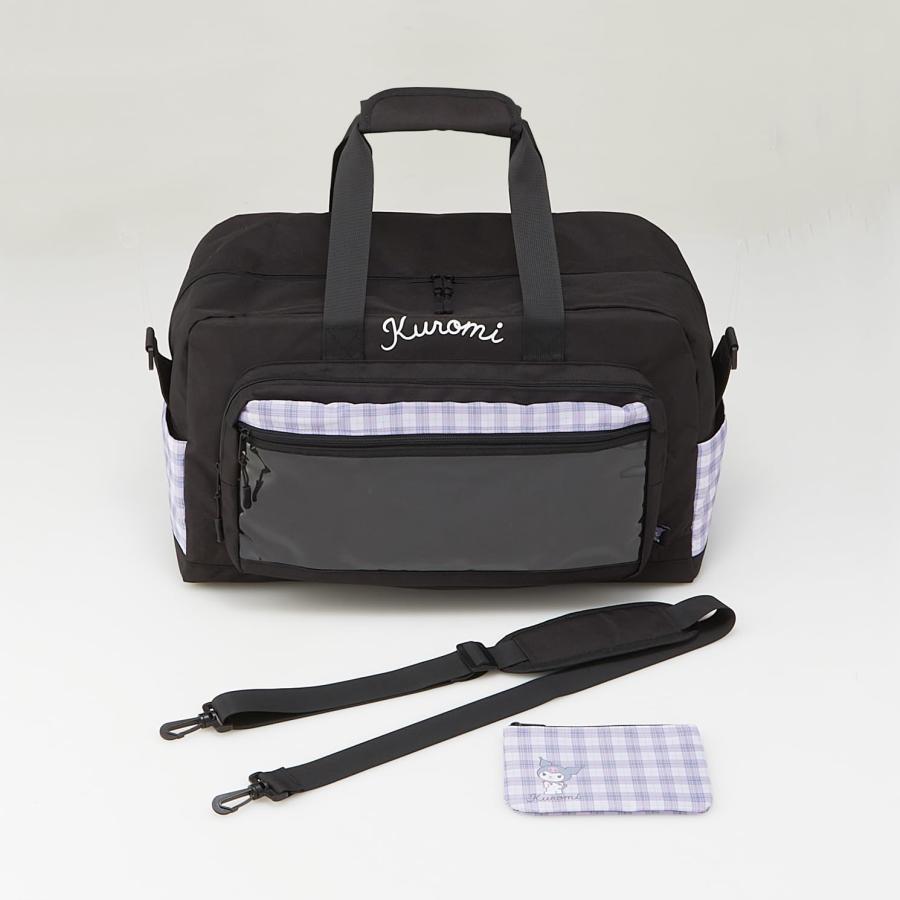 SKATER スケーター ポーチ付 ボストン バッグ クリアポケット サンリオ クロミ ZBTB1-A (プレゼント 子供 女の子 かわいい おしゃれ お返し キャラクター) | スケーター | 07