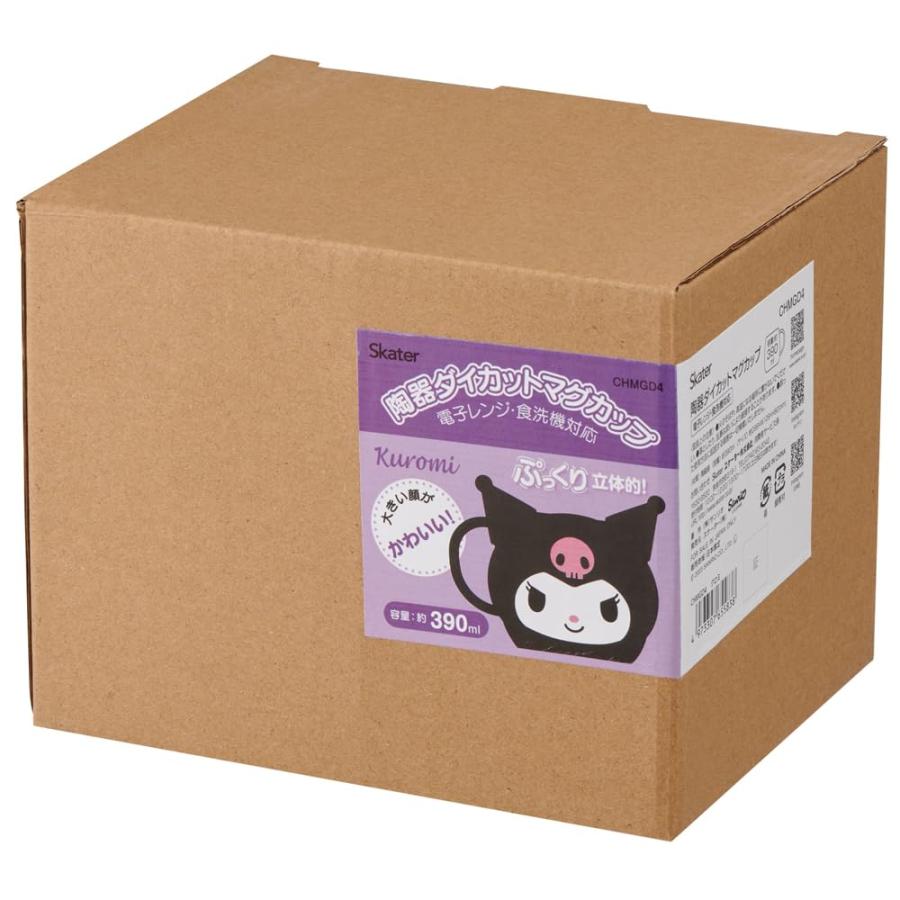 スケーター SKATER 陶器 マグカップ 390ml ダイカット クロミ サンリオ