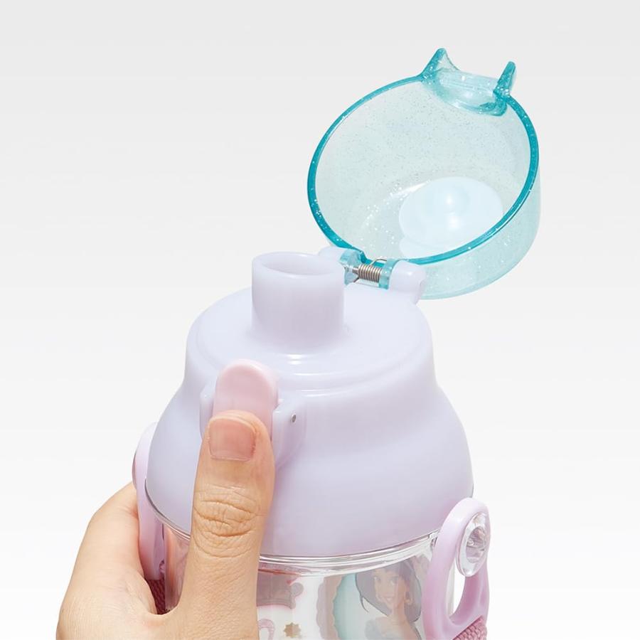 SKATER スケーター 水筒 480ml ディスニー プリンセス 24 プラスチック製 クリアボトル 子供用 日本製 PSB5TR-A (プレゼント 入学特集 入園準備 入学準備)｜donguri-tree｜03