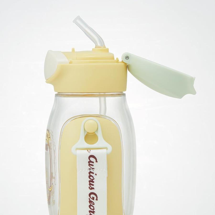 SKATER スケーター 水筒 ストロー付き 530ml ストロー水筒 ワンプッシュ 子供用 おさるのジョージ PDSH6DX-A (プレゼント 保育園 幼稚園 小学校 子供 女の子) | スケーター | 05