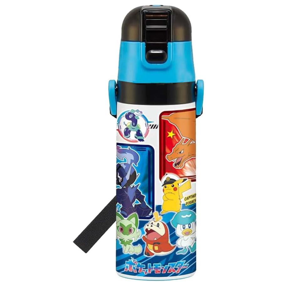 SKATER スケーター 子供用 ステンレス 水筒 2way 直飲み 470ml コップ飲み 430ml ポケモン 24 ポケットモンスター waterbottle SKDC4-A (母の日 プレゼント)｜donguri-tree｜04