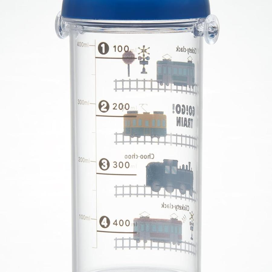 SKATER スケーター 子供用 クリア プラチック 水筒 480ml トレイン 電車 目盛り付きで水分補給の管理 PSB5TRC-A (プレゼント 入園祝い 入学祝い 保育園 幼稚園) | スケーター | 04