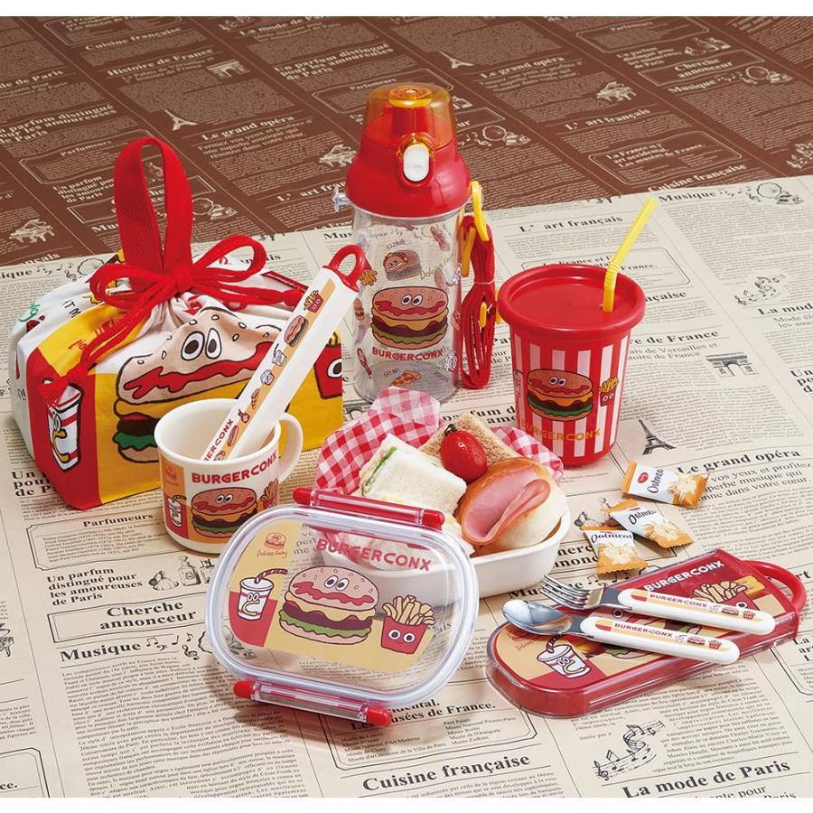 スケーター SKATER タンブラー ストロー付き 3個 320ml バーガーコン