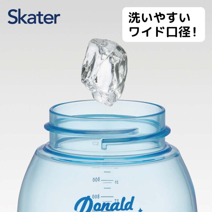 SKATER スケーター ストロー ホッパー ボトル 水筒 1.2L 1200ml プラスチック 水分補給 男の子 女の子 ディズニー ドナルドダック PSHP12-A｜donguri-tree｜04