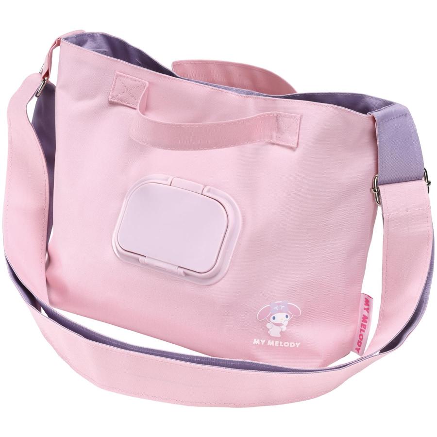 SKATER スケーター ウェットシート ポケット付 散歩 バッグ 鞄 ショルダー ハンディ ペット 犬 サンリオ マイメロディ KBOS1 (イヌ プレゼント かわいい) | スケーター
