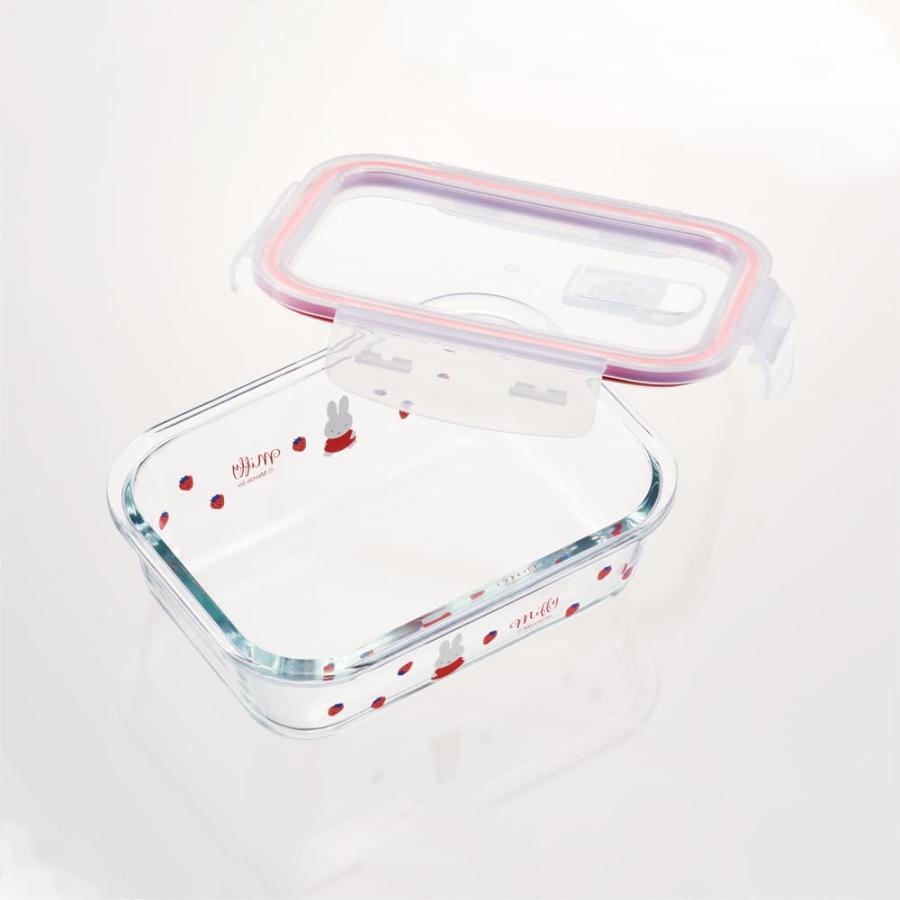 SKATER スケーター 保存容器 650ml M 耐熱ガラス製 オーブン 電子レンジ 食洗機対応 フタ弁付き ミッフィー GBST7-A (プレゼント 入園祝い 入学祝い 保育園) | スケーター | 01