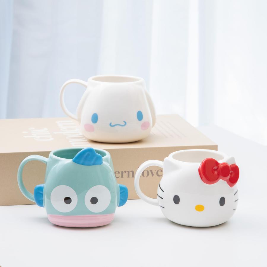 スケーター SKATER 陶器 マグカップ 390ml ダイカット サンリオ