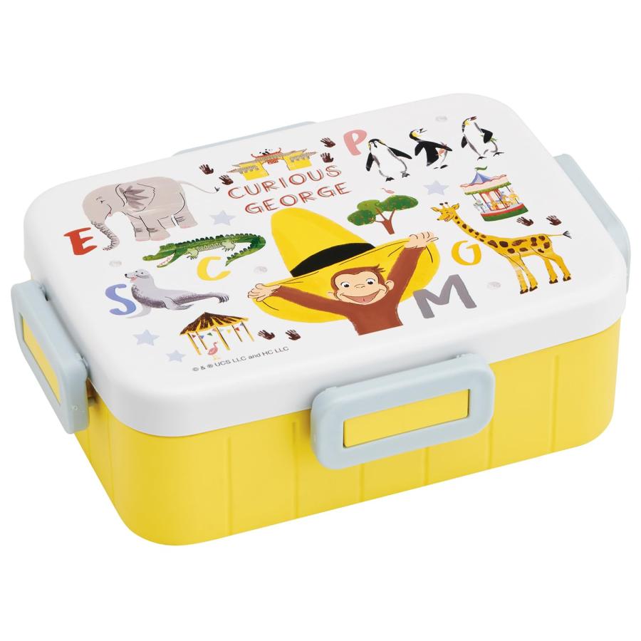 SKATER スケーター 4点ロック 弁当箱 1段 650ml 抗菌加工 日本製 おさるのジョージ ZOO YZFL7AG (プレゼント 子供 女の子 小学生 お弁当箱 ランチボックス) | スケーター