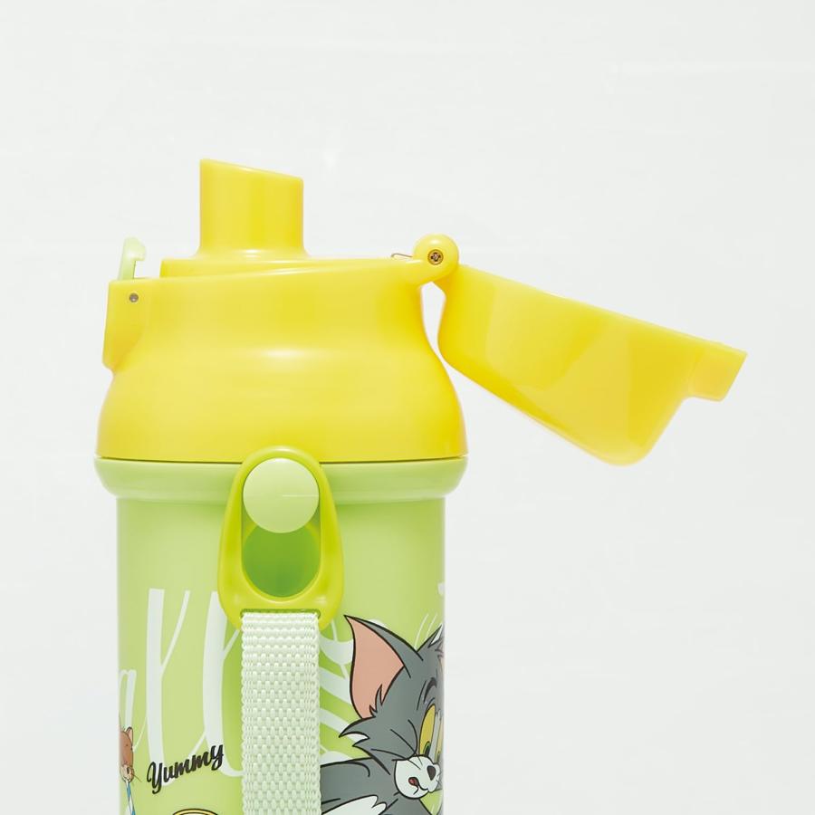 SKATER スケーター 子供用 プラスチック 水筒 480ml ワンプッシュ開閉 抗菌 子供に優しい 軽量 日本製 トムとジェリー EAT PSB5SANAG (父の日 プレゼント) | スケーター | 04