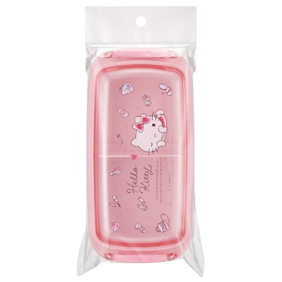 SKATER スケーター ハローキティ PTLB6B ふわっとタイトランチボックス 水彩コスメ (プレゼント 子供 女の子 小学生 お弁当箱 ランチボックス カトラリーセット) | スケーター | 06
