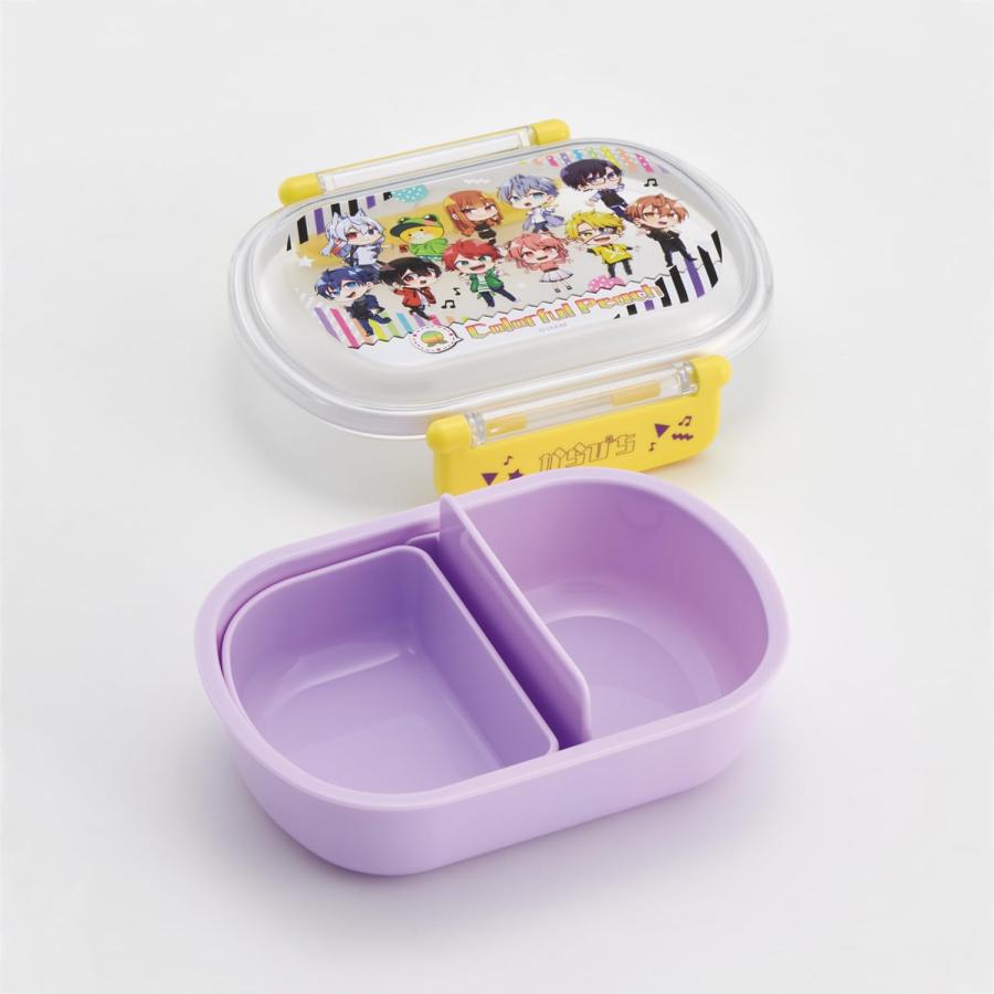 SKATER スケーター 子供用 お弁当箱 1段 360ml 中子付き おかず容器 キッズランチ 抗菌加工 日本製 カラフルピーチ 25 QAF2BAAG (プレゼント 子供 女の子) | スケーター | 02