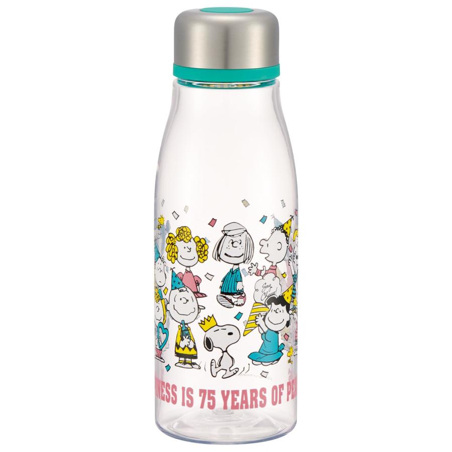 SKATER スケーター 直飲み ウォーターボトル 500ml 茶漉し付 水筒 スヌーピー 75th アニバーサリー PTY5-A (プレゼント 入学準備 保育園 幼稚園 子供 女の子) | スケーター
