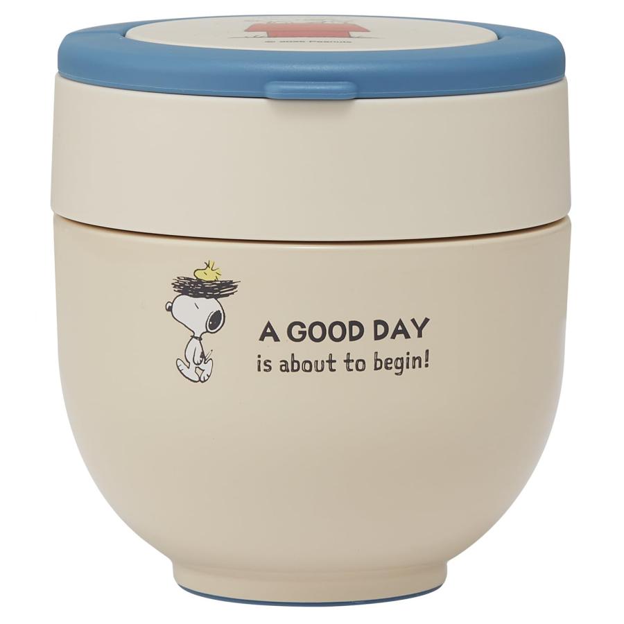 新品 SNOOPY スヌーピー カフェ丼保温ランチジャー スケーター SKATER 保温弁当箱 丼ぶり型 540ml 女性用 2段 ランチ