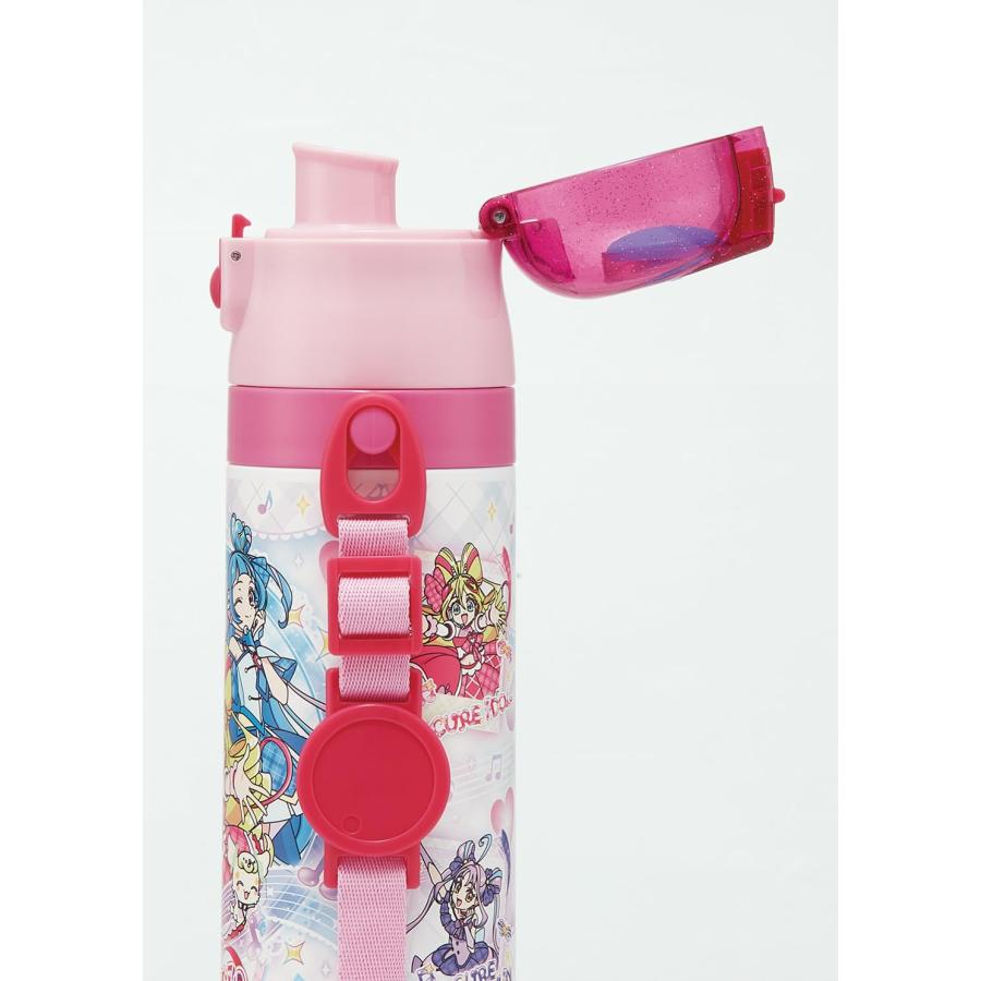SKATER スケーター 子供用 ステンレス 水筒 直飲み 470ml キミとアイドルプリキュア 女の子 保冷専用 waterbottle スポーツボトル キッズ こども 水瓶 SDC4-A | スケーター | 07