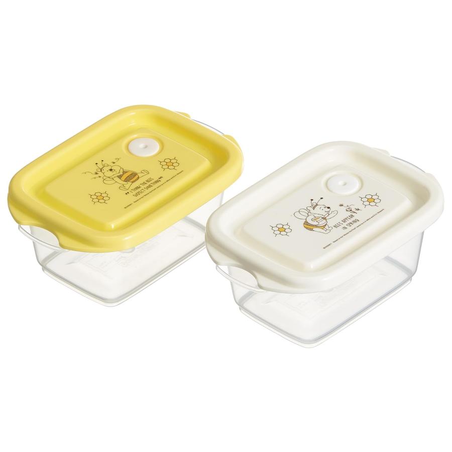 SKATER スケーター 抗菌 シールボックス 2個入 240ml エアーバブル付 スタッキング 電子レンジ対応 日本製 ディズニー くまのプーさん FCN0WAG-A (プレゼント)