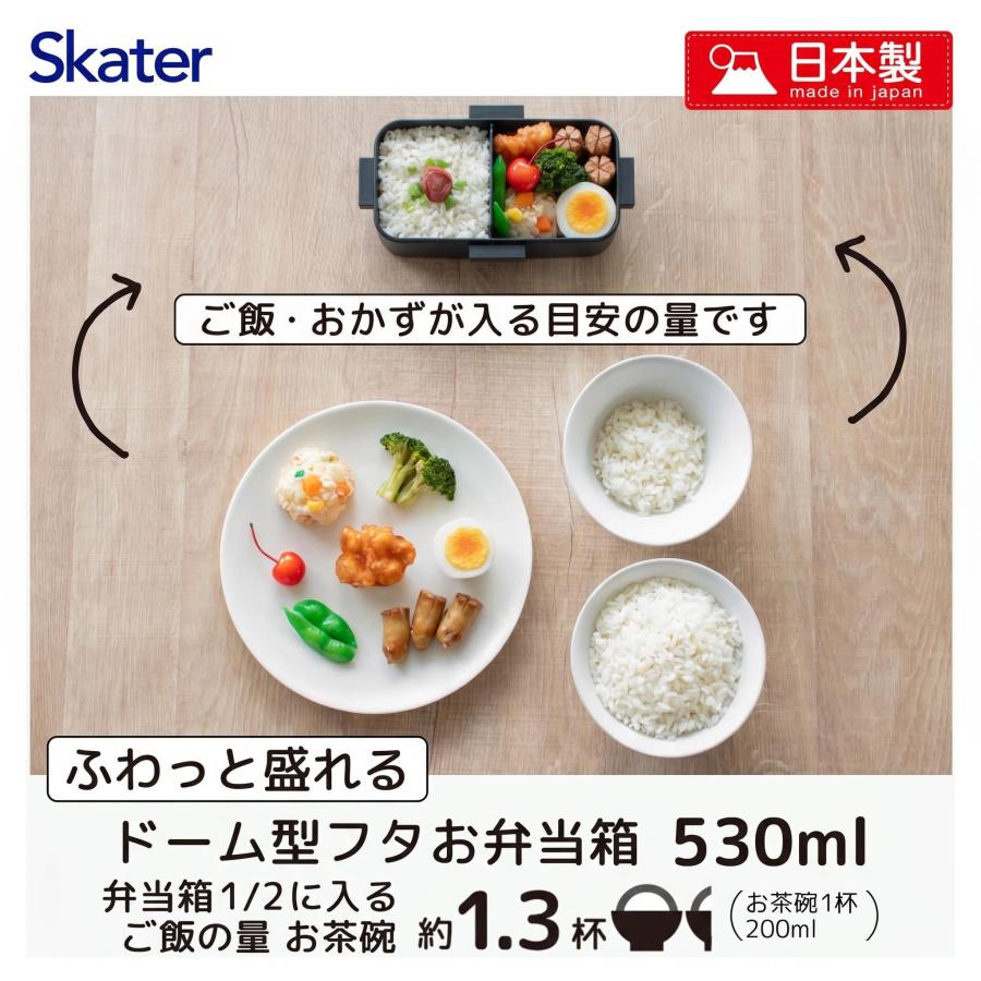 スケーター SKATER 弁当箱 ランチボックス 1段 530ml 食洗機対応