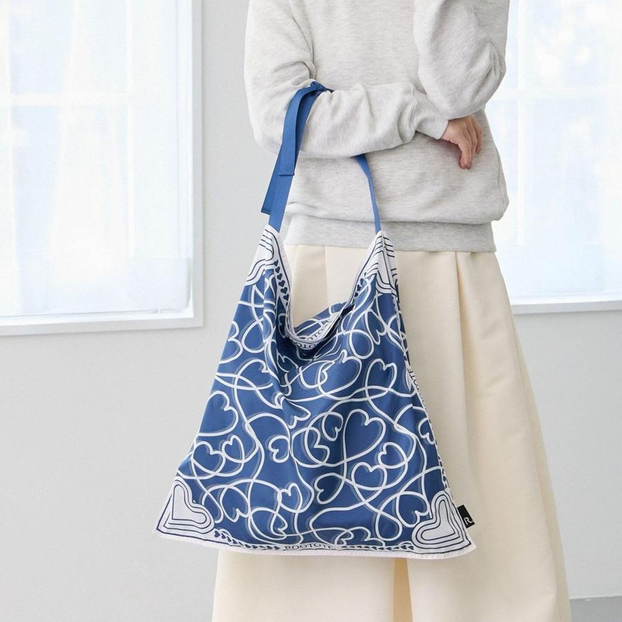ROOTOTE（ルートート） スカーフ バンダナ柄 エコバッグ 軽量 リボン