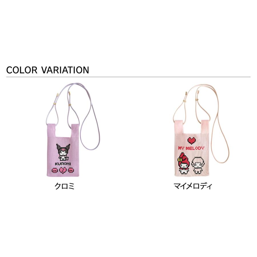 ROOTOTE ルートート ベビールー ポシェット ショルダー付き ミニ トートバッグ IP BR ニット サンリオキャラクターズ B 8397 06 My Melody マイメロディ | ROOTOTE | 02