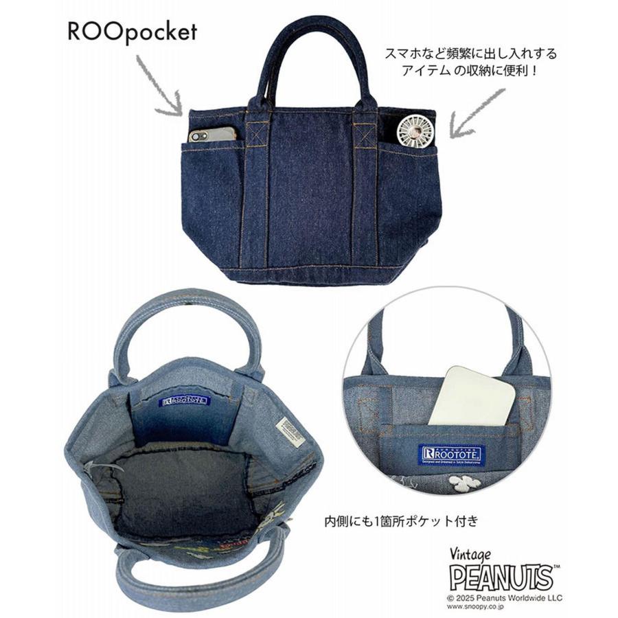 ルートート（ROOTOTE）/【ROOTOTE】IP．CeoPadded．Peanuts−0S ROOTOTE（ルートート） Deli スヌーピー デニム風 トートバッグ 刺繍
