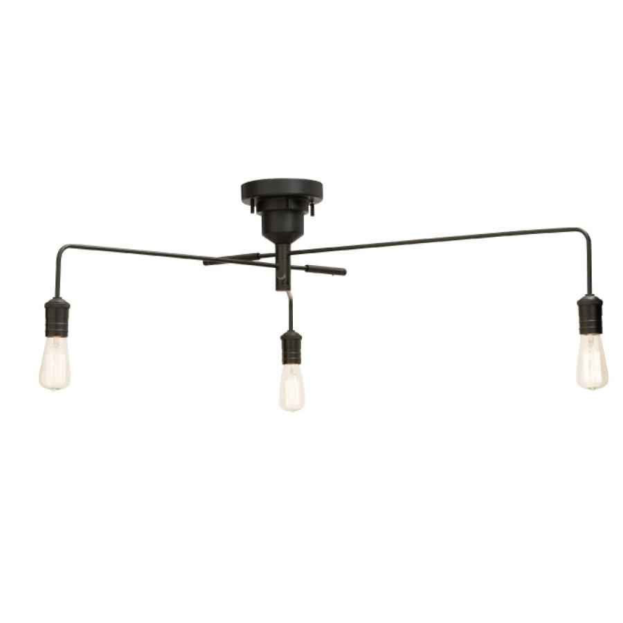 INTERFORM インターフォルム シーリングライト ナロスト ブラック 電球  