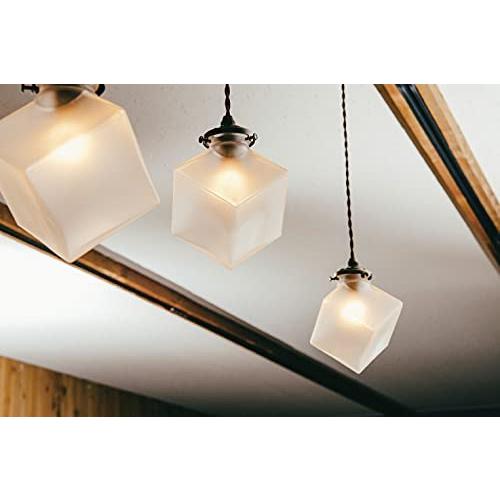 INTERFORM インターフォルム ペンダントライト クアドラト 小形LED電球付 真鍮 + 気泡ガラス LT-2655BU (プレゼント アンティーク 北欧 照明 天井照明)_6