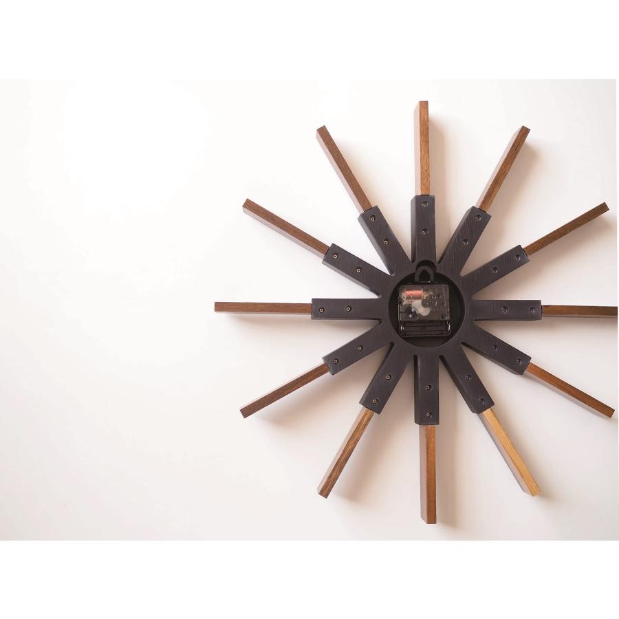 INTERFORM（インターフォルム） 掛け時計 ホワイト 幅44×高さ44×奥行