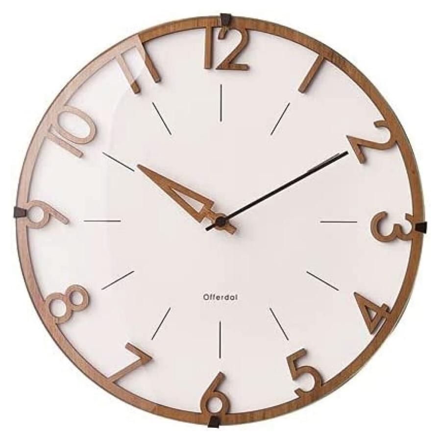 Interform インターフォルム 掛け時計 ホワイト 直径30 奥行5 5 フィッセ Visse Cl 3707 母の