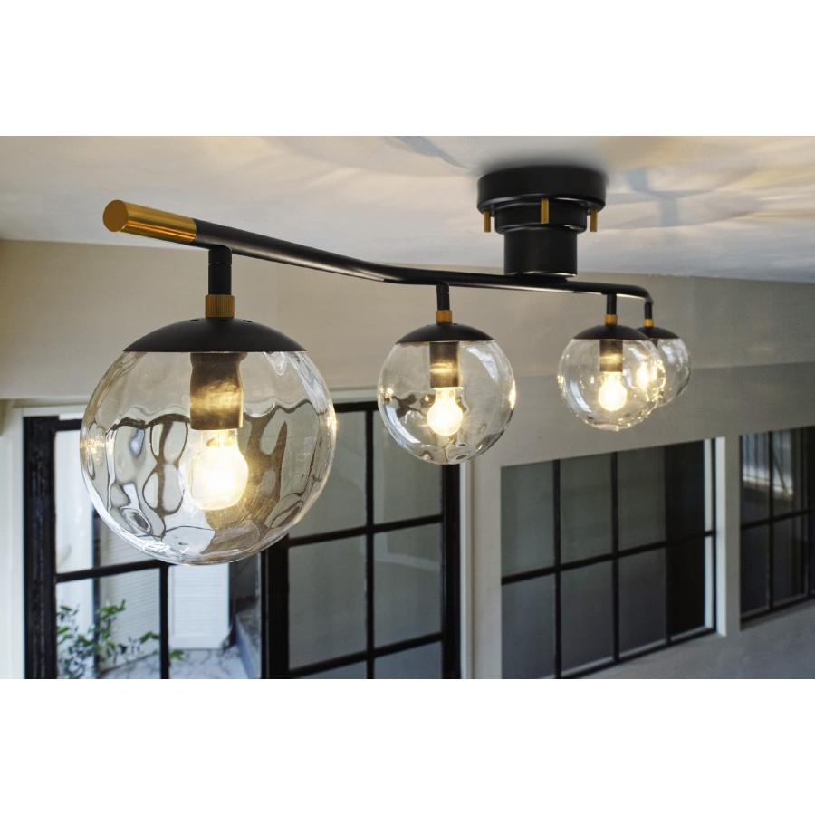 美品】インターフォルム Heroult エルー ブラック シーリングライト