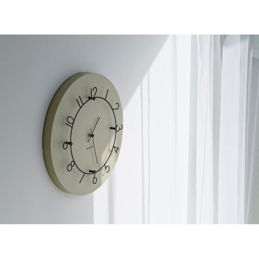 INTERFORM（インターフォルム） 掛け時計 壁掛け Luu ルウ ベージュ CL