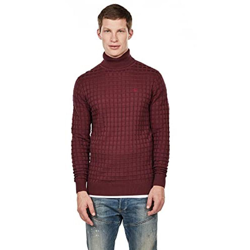 福袋 G Star Raw Kn Turtleneck Table Core レッド 赤 メンズ タートルネック セーター ニット ジースターロゥ