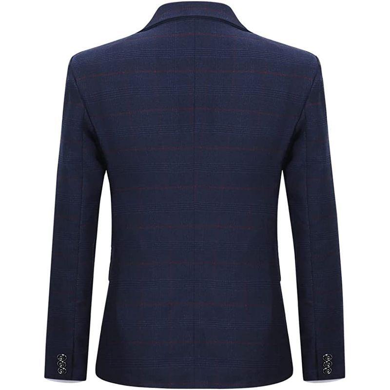 YUNCLOSスーツ メンズ スリーピーススーツ カジュアルスーツ 上下セット 礼服スーツ チェック ビジネス 就職 超歓迎 YUNCLOSスーツ メンズ スリーピーススーツ カジュアルスーツ 上下セット 礼服スーツ チェック ビジネス 就職 超歓迎
