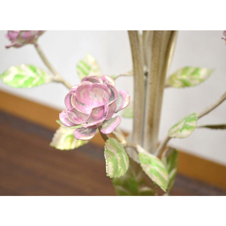イタリア製 薔薇 ガラステーブル アイアンローズ 丸 イタリア製 薔薇 ガラステーブル アイアンローズ 丸
