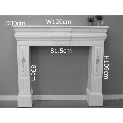 手描き薔薇 アンティーク調 マントルピース 幅1プリンセスシリーズ 送料無料コンソール 大型 暖炉 リビング 家具 ホワイト アイボリー エレガント 姫 Gl 7078 自社輸入家具 Com 通販 Yahoo ショッピング