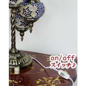 ★新春クリアランスSALE！★ トルコ風モザイクランプ6灯フロアランプ目に優しい癒しの光りです♪LED電球をもれなくお付けします熱くならない・シェ