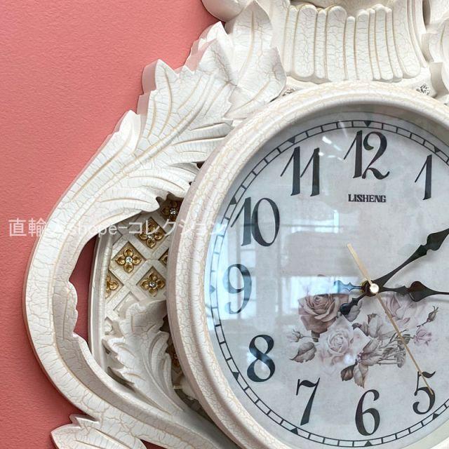 ロココ調ふりこ時計　壁掛け時計　高級 ☆新春クリアランスSALE！☆ ロココ 振り子 壁掛け 時計 豪華 上品