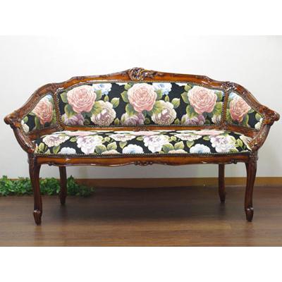 ゴブラン織り二人掛けソファー