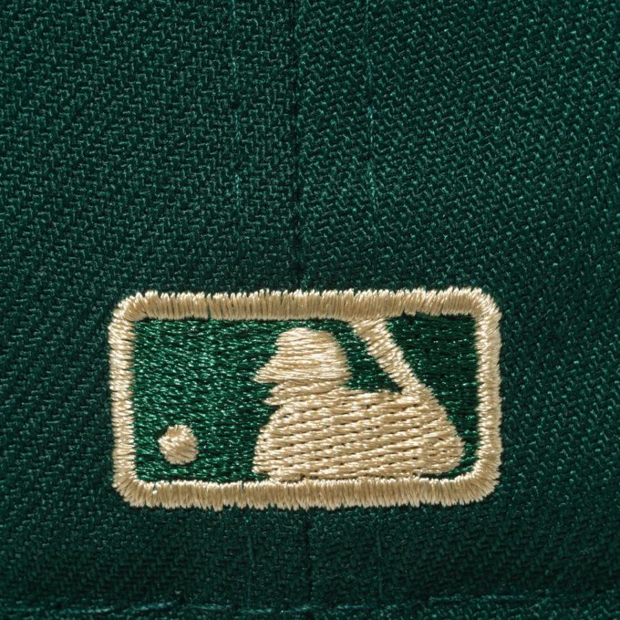 NEWERA 59FIFTY MLB Leather Logo ボストン・レッドソックス ダークグリーン ニューエラ 13751170｜donoban-kyoto075｜05