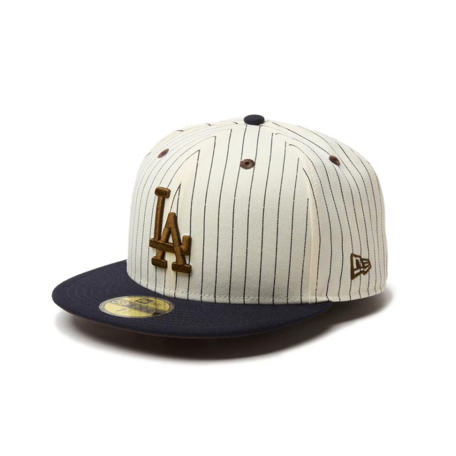59FIFTY NEWERA Pinstripe ロサンゼルス・ドジャース クローム