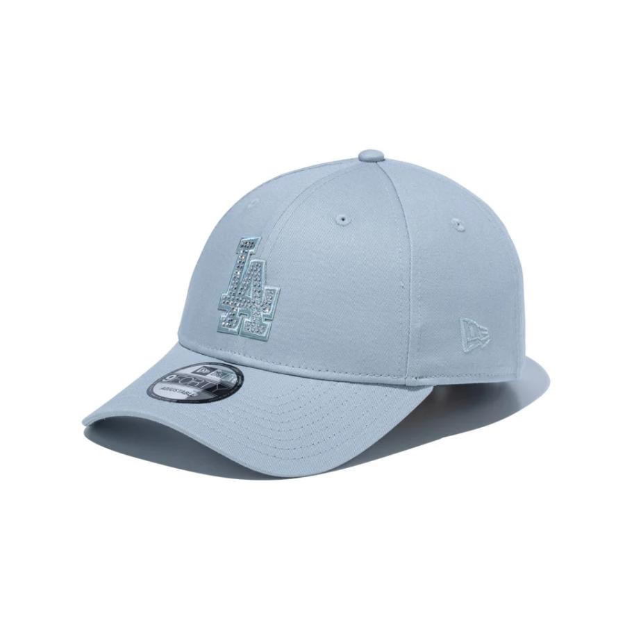 ニューエラー　キャップ　スワロ　グレー 9FORTY NEWERA Rhinestone ロサンゼルス・ドジャース スノー