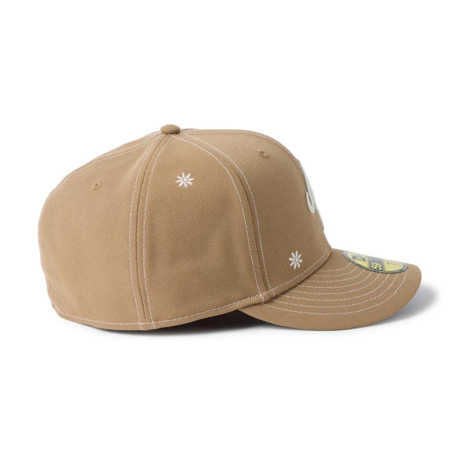 59FIFTY NEWERA PC Flower Embroidery クラシックロゴ カーキ