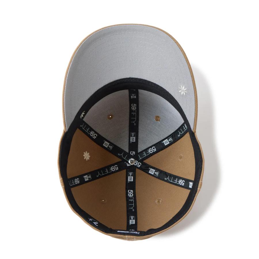 59FIFTY NEWERA PC Flower Embroidery クラシックロゴ カーキ