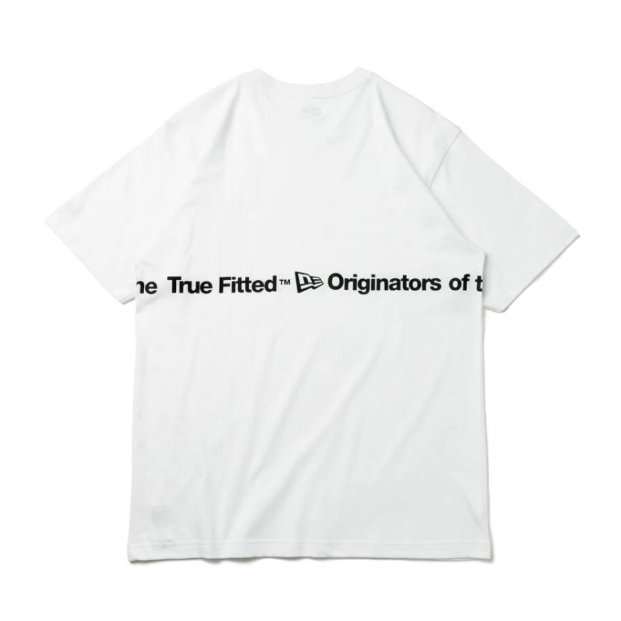 NEWERA 半袖 コットン Tシャツ Originators of the True Fitted ホワイト リラックスフィット 2022春夏新作 13061422｜donoban-kyoto075｜02