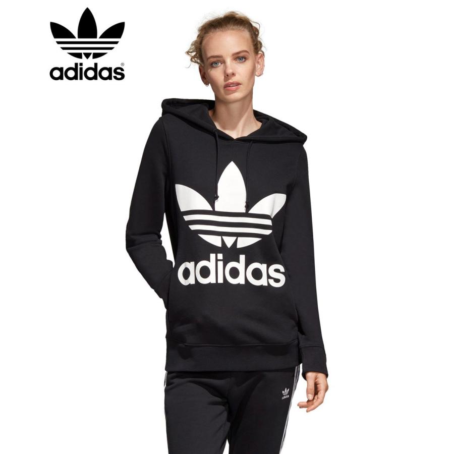 特価品 アディダス Adidas トップス トレフォイルパーカー Trefoil Hoodie レディース スウェット フーディー トレーナー カットソー プルオーバー 即納 納期約3日 Shirleyryan Ca