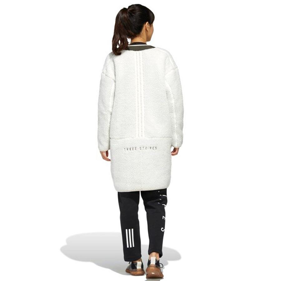 アディダス Adidas アウター ボアロングジャケット レディース スリーライン ロゴ ブルゾン コート ノーカラー ミドル丈 Add Ed1510 メンズファッション Stylise 通販 Yahoo ショッピング