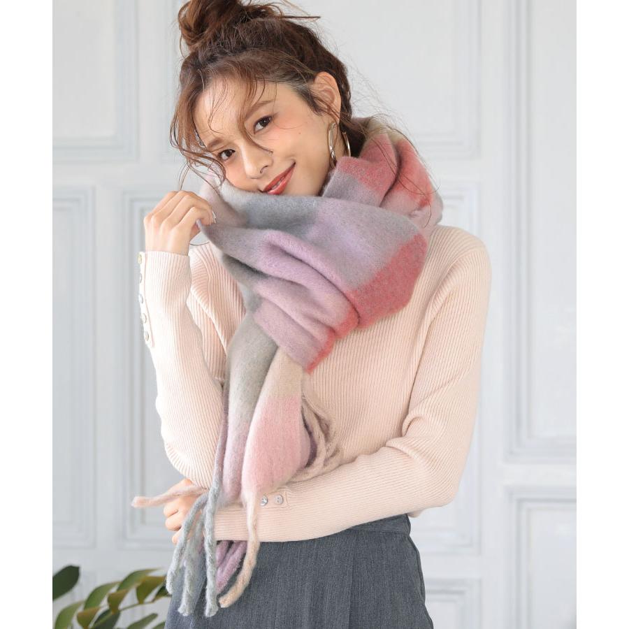 マフラー マルチ チェック ボリューム ストール レディース 厚手 秋冬 大きい 大判 ふわふわ スヌード ブランド メンズ 肩がけ ひざ掛け 小物 ウール Donoban Dc910st925 メンズファッション Stylise 通販 Yahoo ショッピング